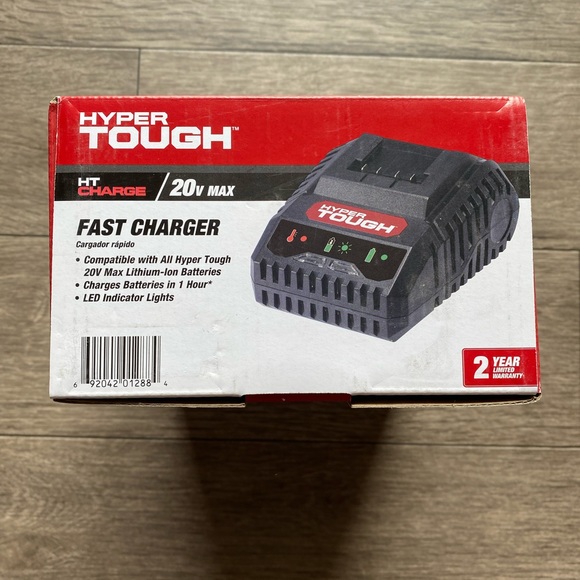 Hyper Tough 20v Fast Charger HT Charger LED Lights Full Compatible - Picture 3 of 8